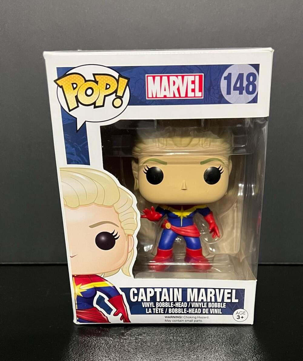 Funko Pop Marvel Captain Marvel Vinyl Bobble-Head 148 New